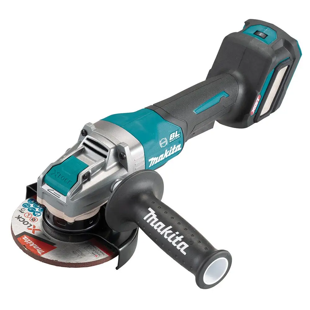 MAKITA 40V Max XGT Brushless X-Lock 2 x 4.0Ah 125mm Paddle Switch Angle Grinder Kit GA044GM202