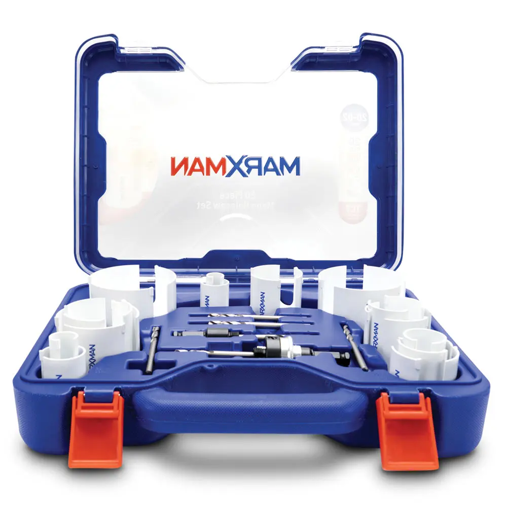 MARXMAN 20-92mm TCT Multipurpose Mega Holesaw Set - 20 Piece MHSTCT20PC