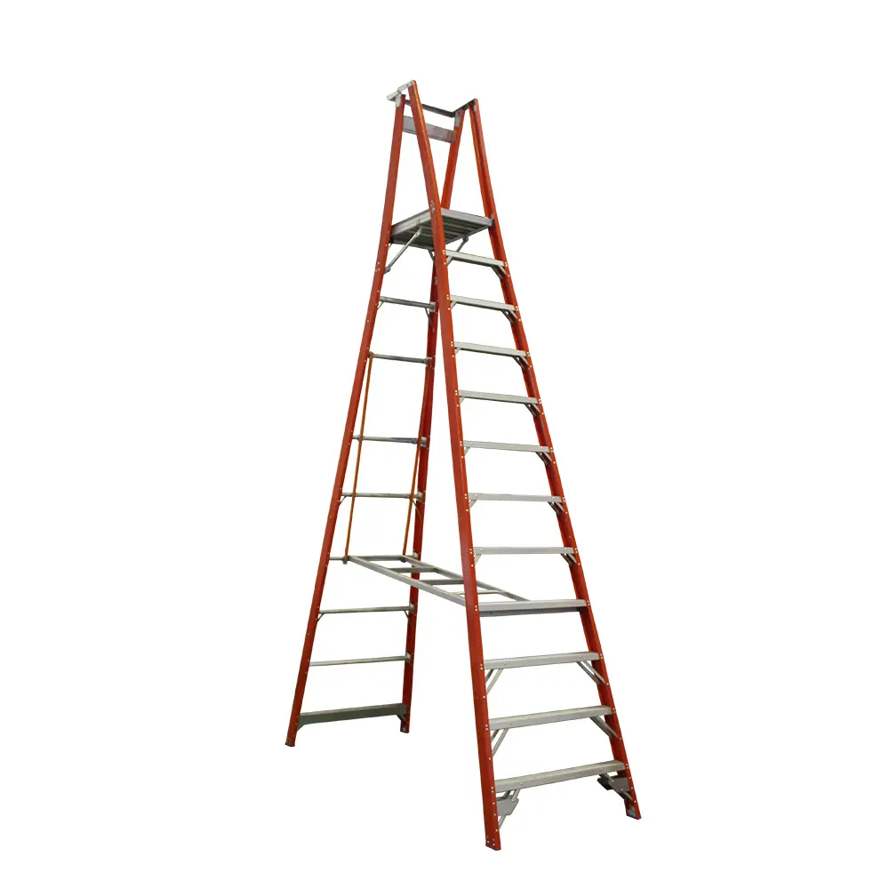 INDALEX 150kg Pro 12 Step Fibreglass Platform Ladder PROPF15/12