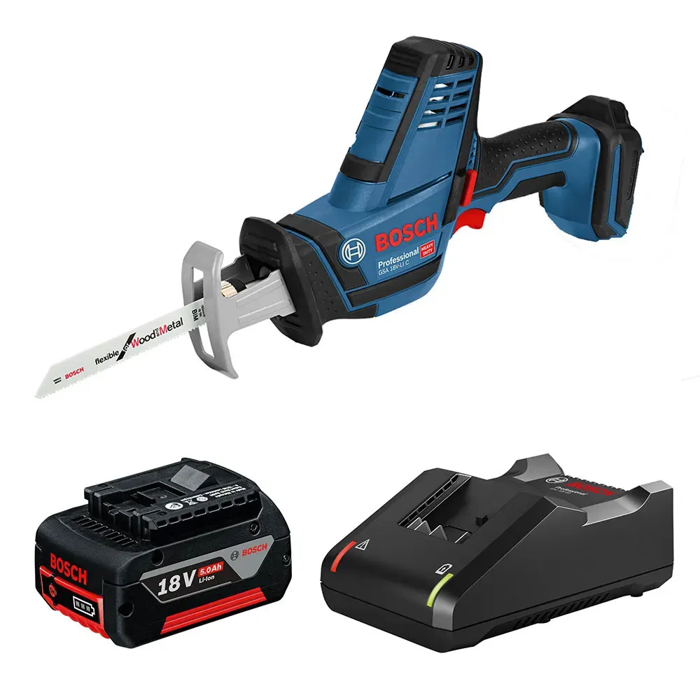 BOSCH 18V 21mm 1 x 5.0Ah Reciprocal Saw Kit 0615990M81