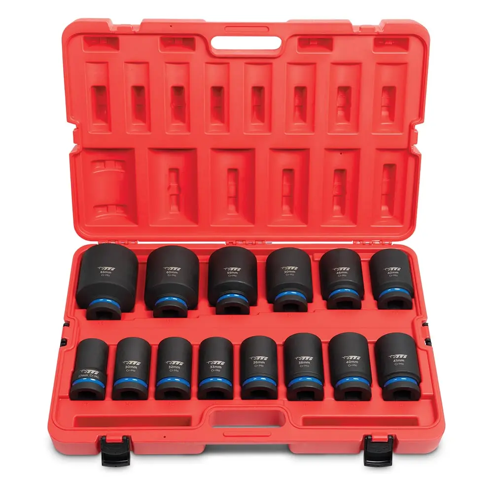 TTI 14 Piece 1" Drive Metric Deep Impact Socket Set 27-65mm
