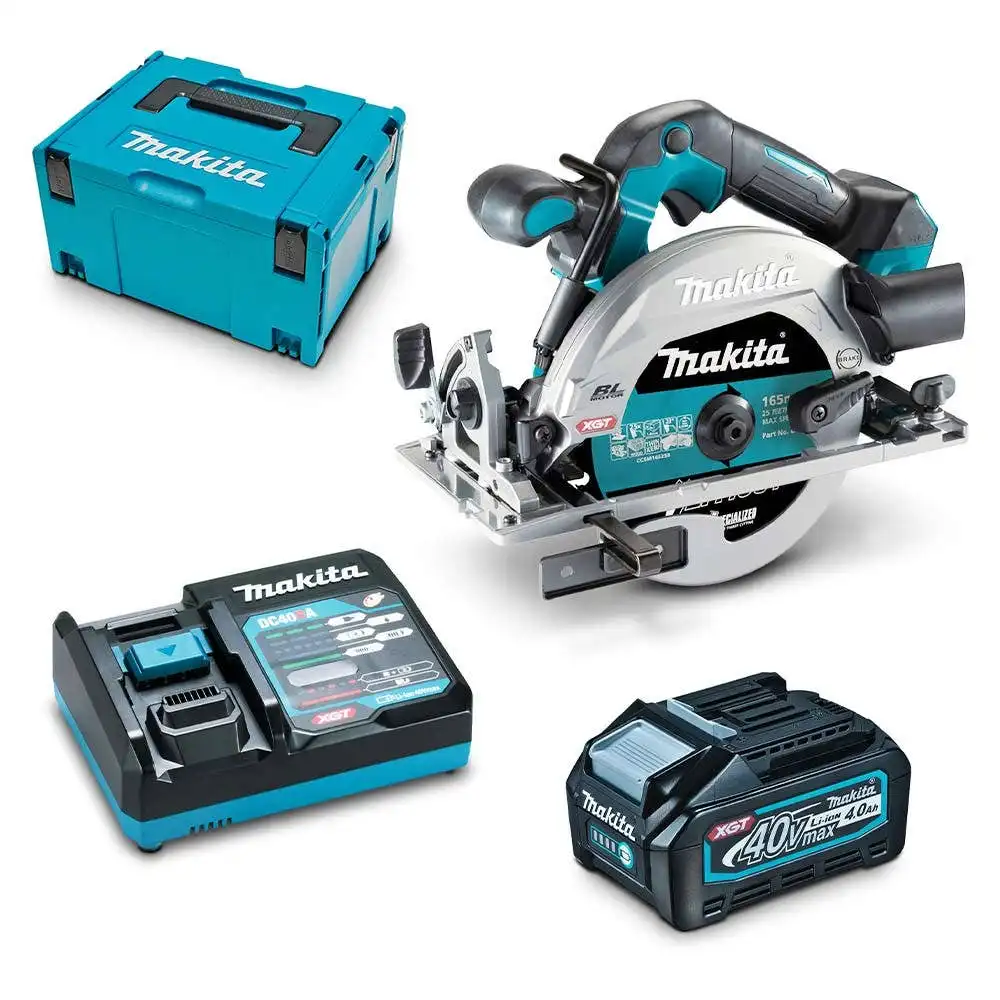 MAKITA 40V Max Brushless XGT 165mm (6-1/2") 1 x 4.0Ah Circular Saw Kit HS012GM101