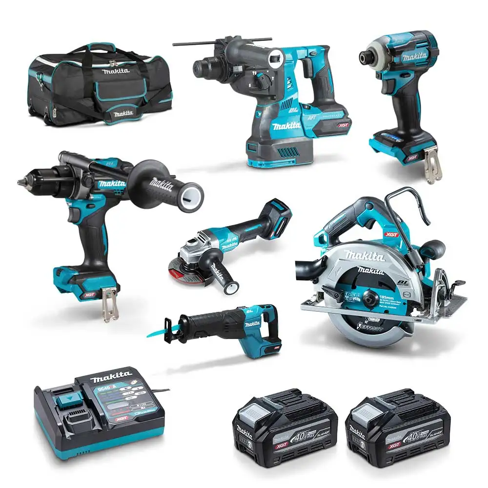 MAKITA 40V Max 6 Piece 2 x 4.0Ah Combo Kit DK0153G601