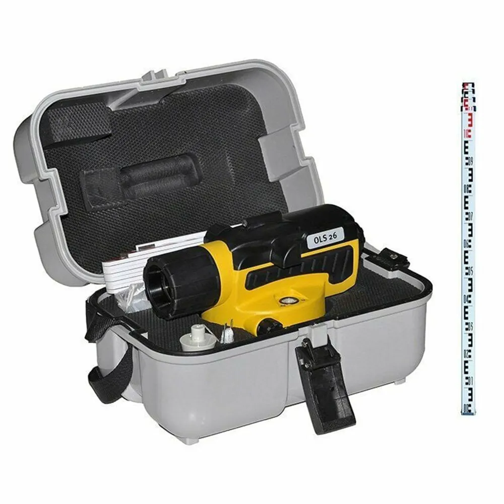 STABILA OLS 26 Automatic Optical Dumpty Level Kit 18460