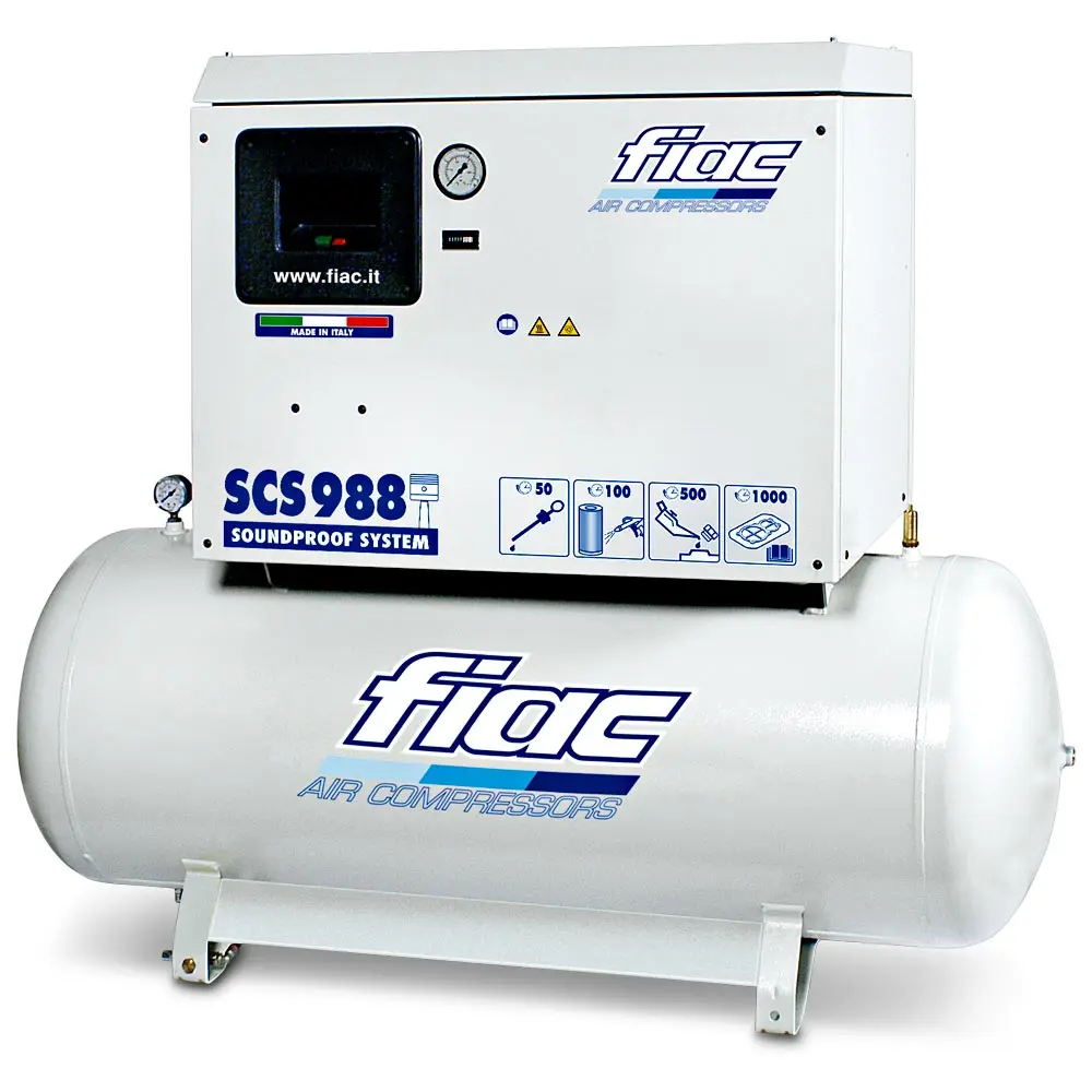 FIAC 10HP 270L Silent Reciprocating Air Compressor SCS988300