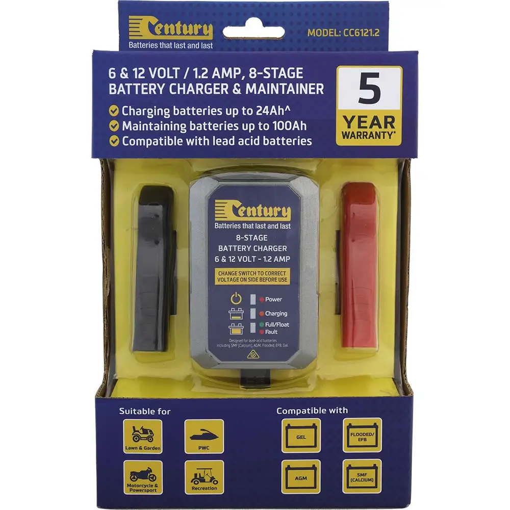 CENTURY CC6121.2 Car Battery Charger 190012
