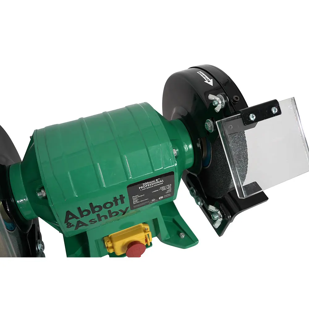 ABBOTT & ASHBY 1000w 200mm Professional Bench Grinder with NVR Switch ATBG1100/8