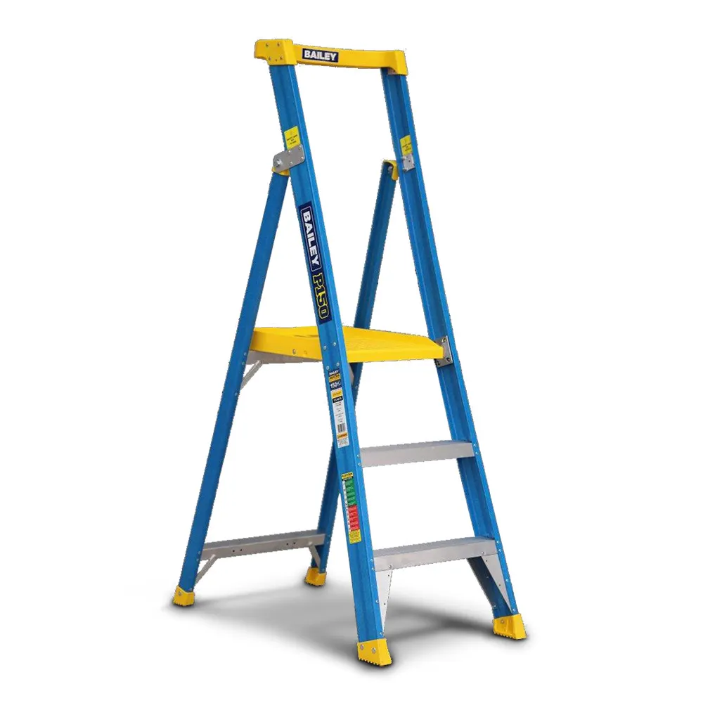 BAILEY P1503 Platform Step Ladder 0.9m Fibreglass 150kg Industrial FS14070