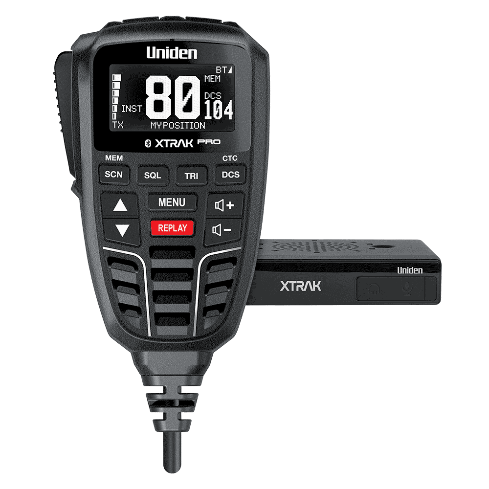 UNIDEN 5 Watt Bluetooth OLED Display App Hand Held Radio XTRAK80 PRO