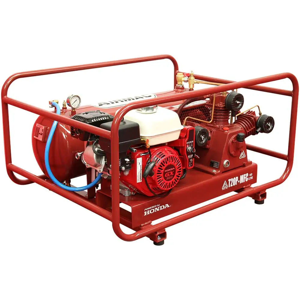 AIRMAC 4.7hp 320 L/Min 60l Electric Start Diesel Air Compressor AM T20D MFC ES