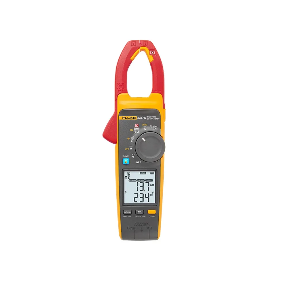 FLUKE Non-Contact Voltage True-RMS AC/DC Clamp Meter w/ PQI & iFlex FLU378FC