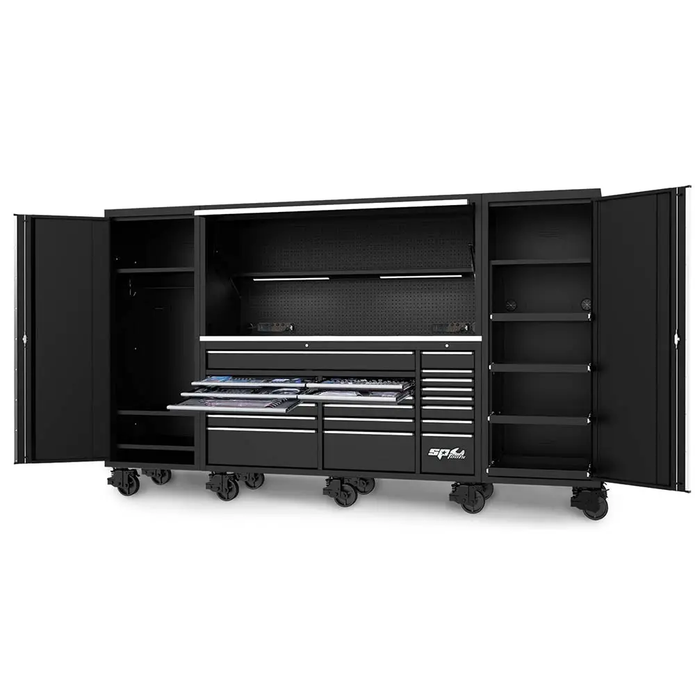 SP TOOLS 21 Drawer USA Series Tool Kit Black - 704 Piece SP50845