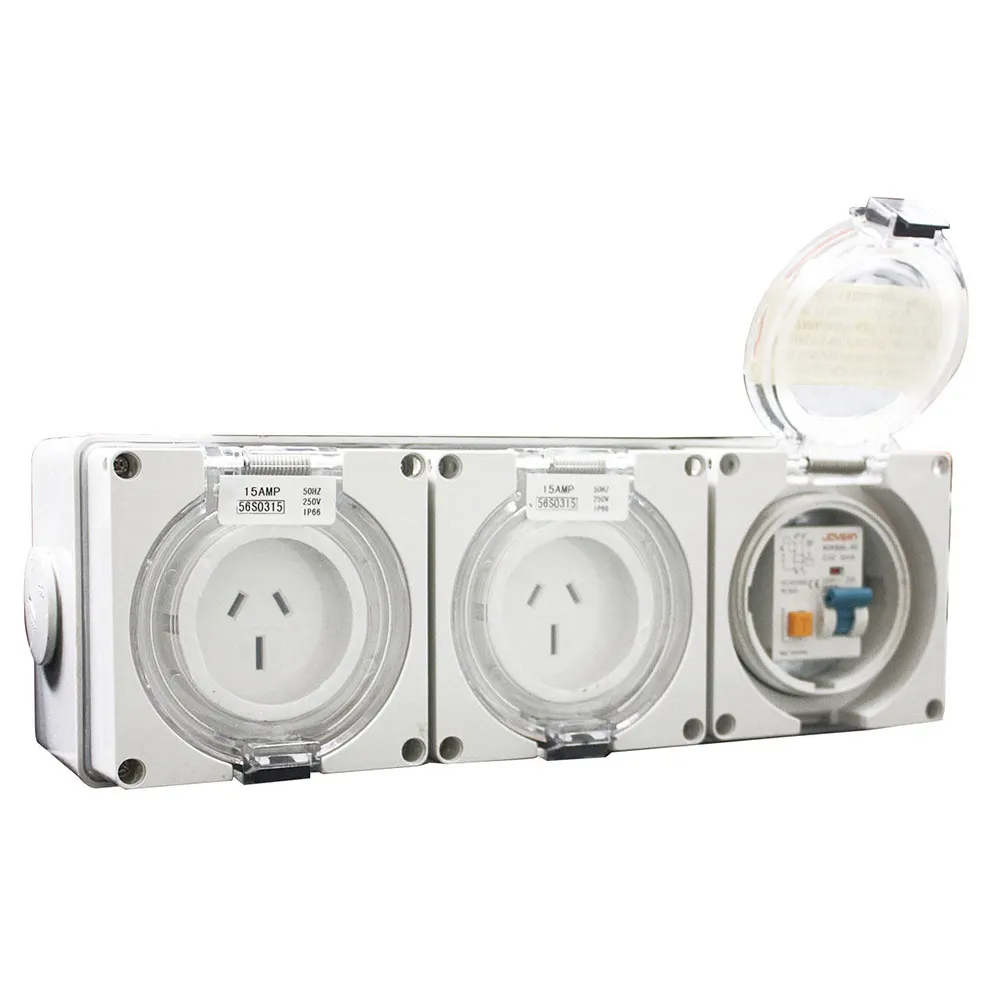 GENTECH Earth Leakage Protection 15 Amp 80-GPO-RCD-15A-3PIN