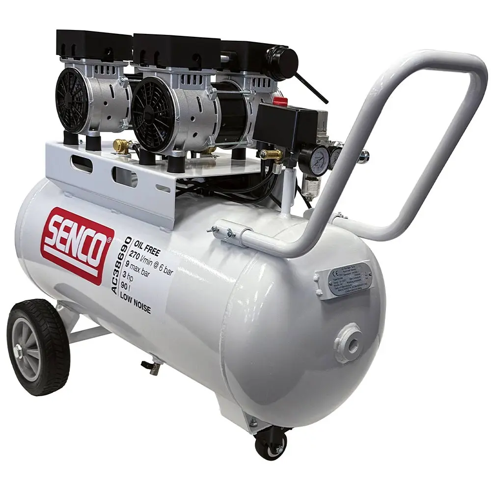 SENCO 90L Low Noise Oil- Free Air Compressor 3HP AC38690