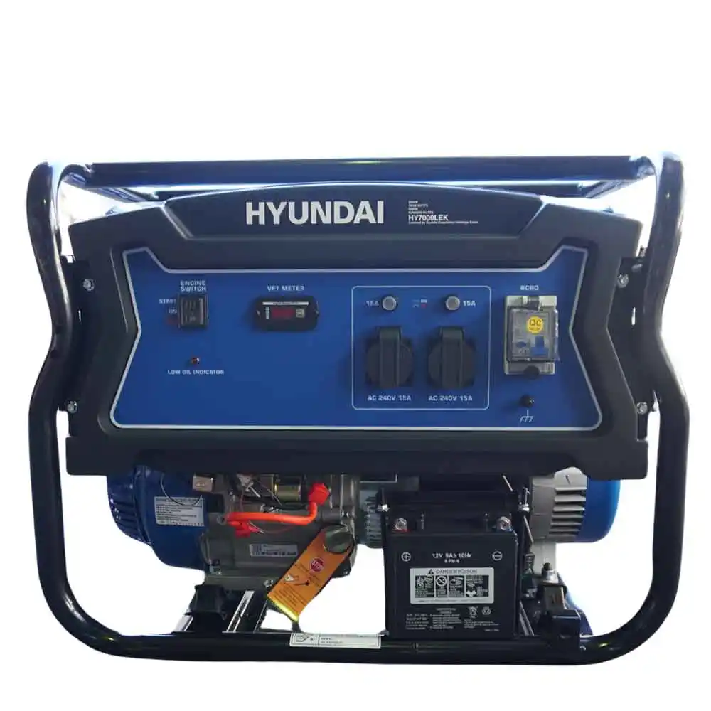 GENELITE 7kVA HYUNDAI Petrol Generator - Recoil HY7000LK