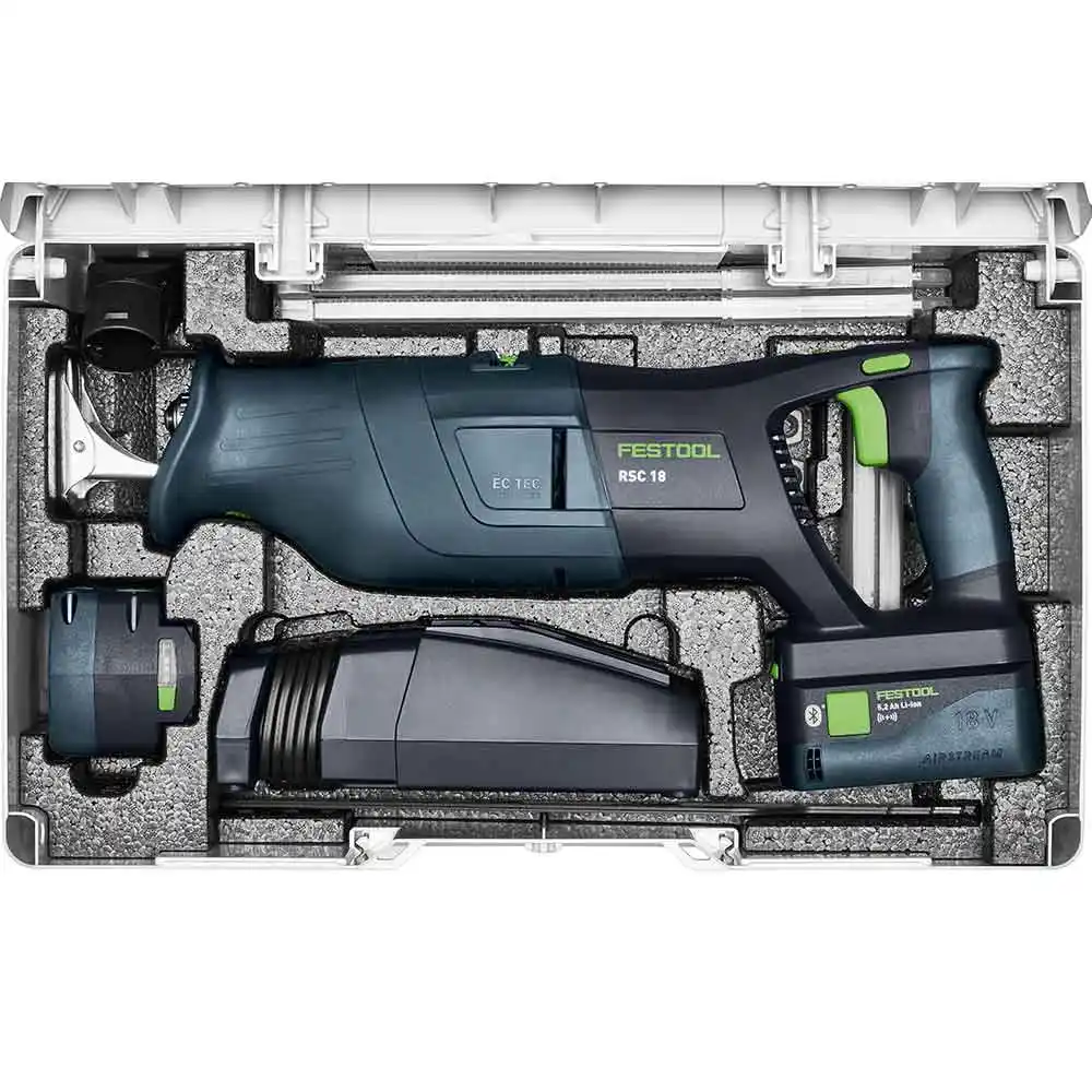 FESTOOL RSC 18 18V Cordless Reciprocating Saw 5.0Ah Bluetooth Set in Systainer 578293