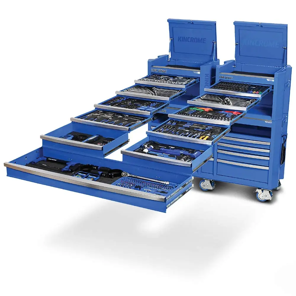 KINCROME Contour TFL Tool Trolley 729 Piece 22 Drawer Blue P1824