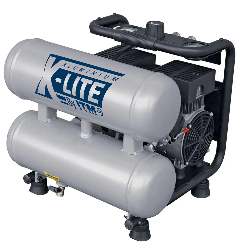X-LITE 1HP 10L Silent Twin Tank Air Compressor TM350-10010