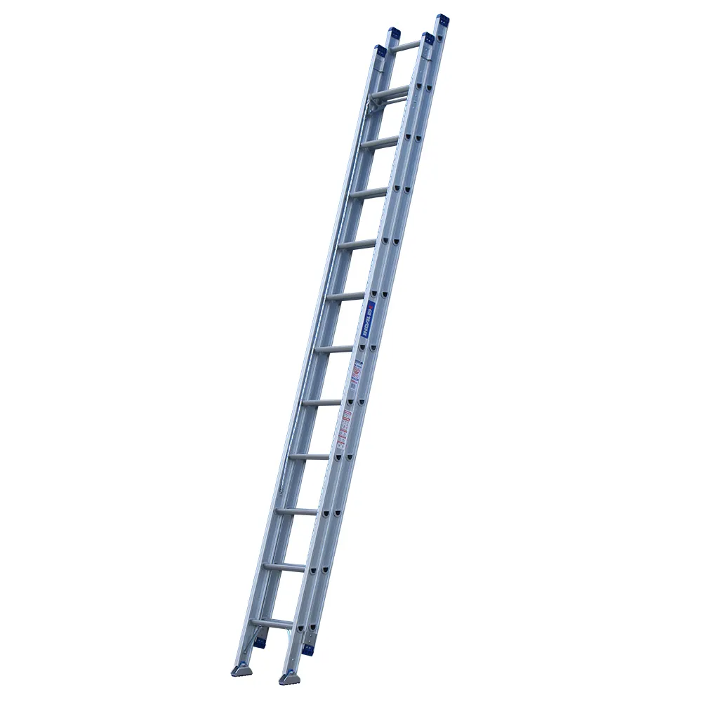 INDALEX 180kg Pro 3.8m-6.6m Aluminium Extension Ladder-Swivel Feet PROX22-SF