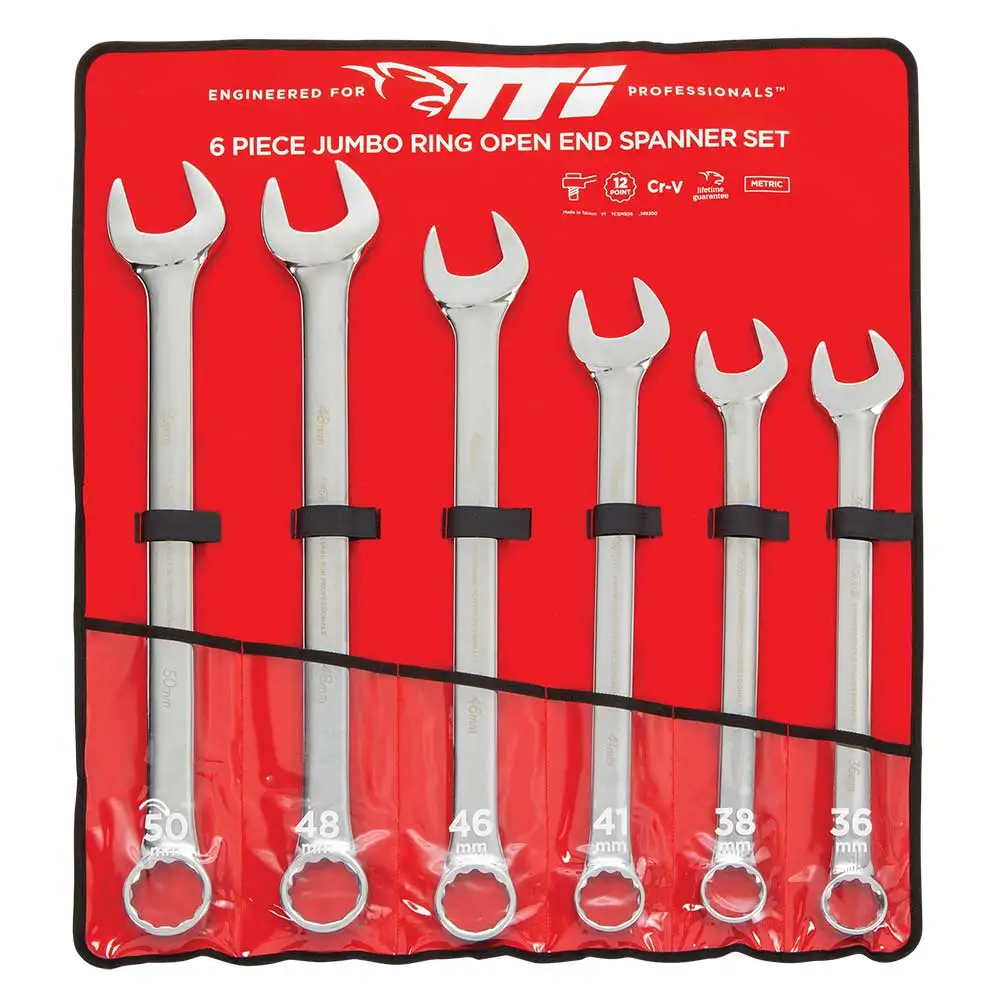 TTI 6 Piece Jumbo Metric Spanner Set TCSMS06