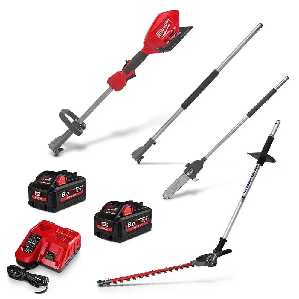 MILWAUKEE 18V FUEL 2 x 8.0Ah Power Head Multitool Kit M18FOPHPP3A-802