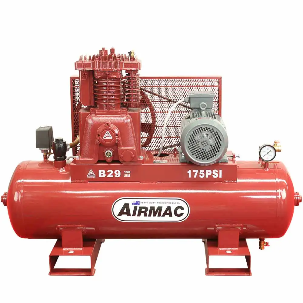 AIRMAC 415V 5.5hp 150l 555 L/Min Air Compressor AM B29 415V