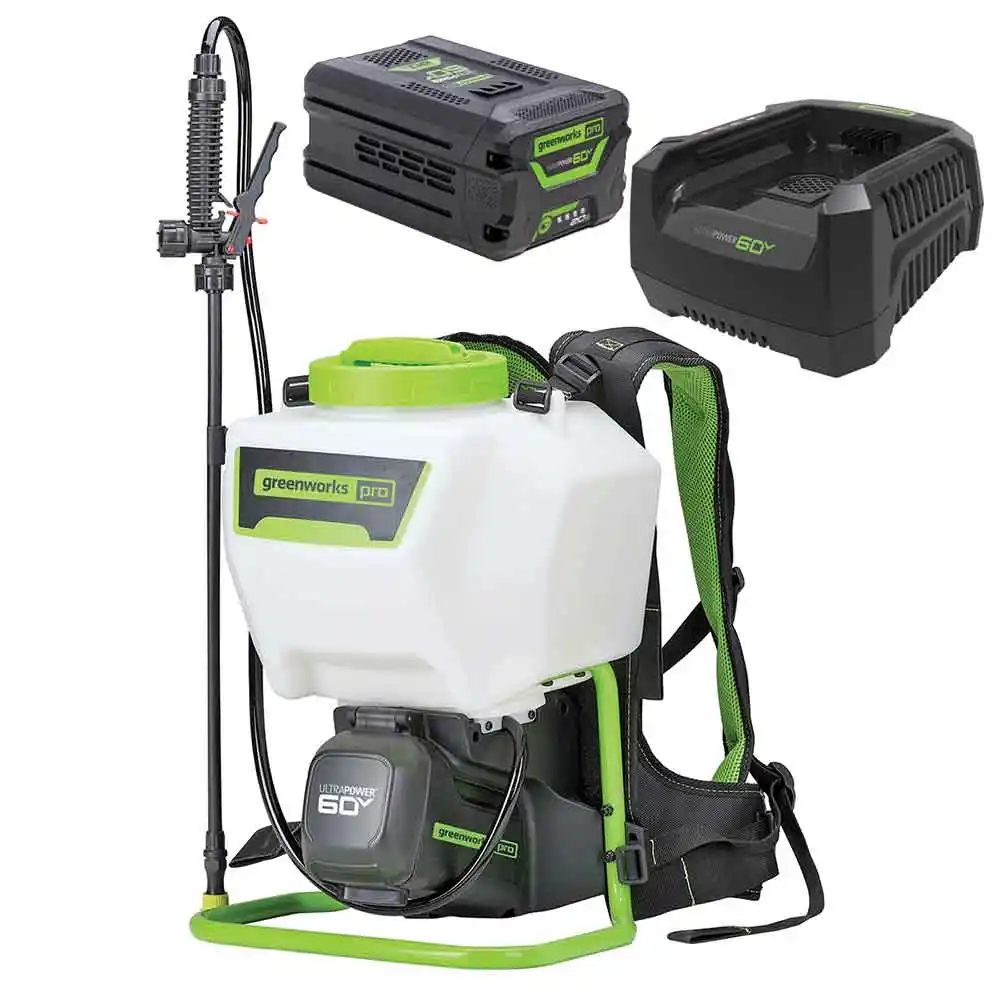 GREENWORKS 60V 1 x 2Ah Backpack Sprayer Kit 5202307AU-KIT
