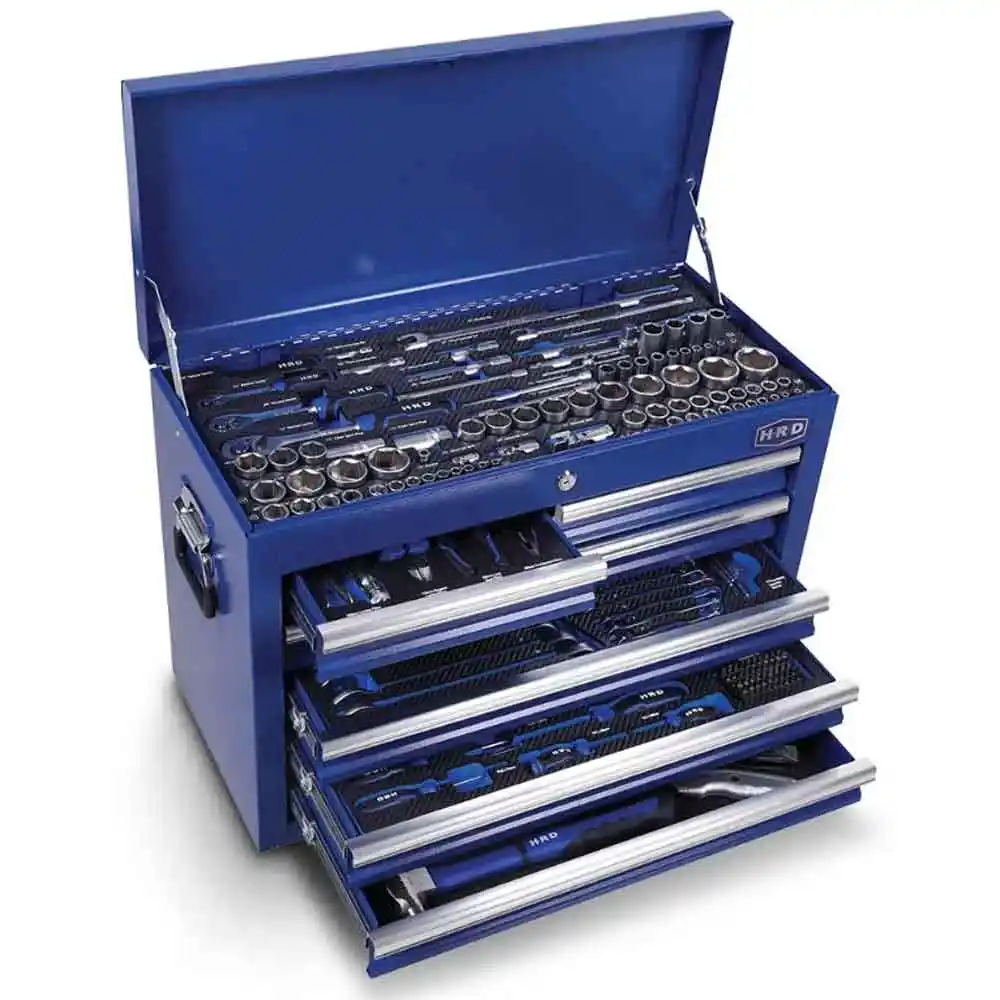 HRD 198 Piece Tool Kit 26" With 7 Drawer Chest Blue 151103P