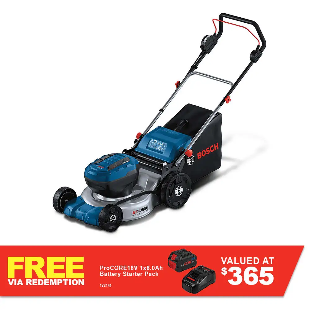 BOSCH 18V BITURBO Brushless 46cm Lawnmower Skin 06008C8000