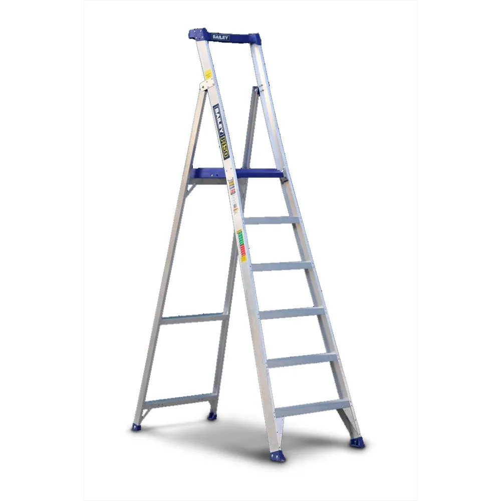 BAILEY P1506 Platform Step Ladder 1.8m Aluminium 150kg Industrial FS14069