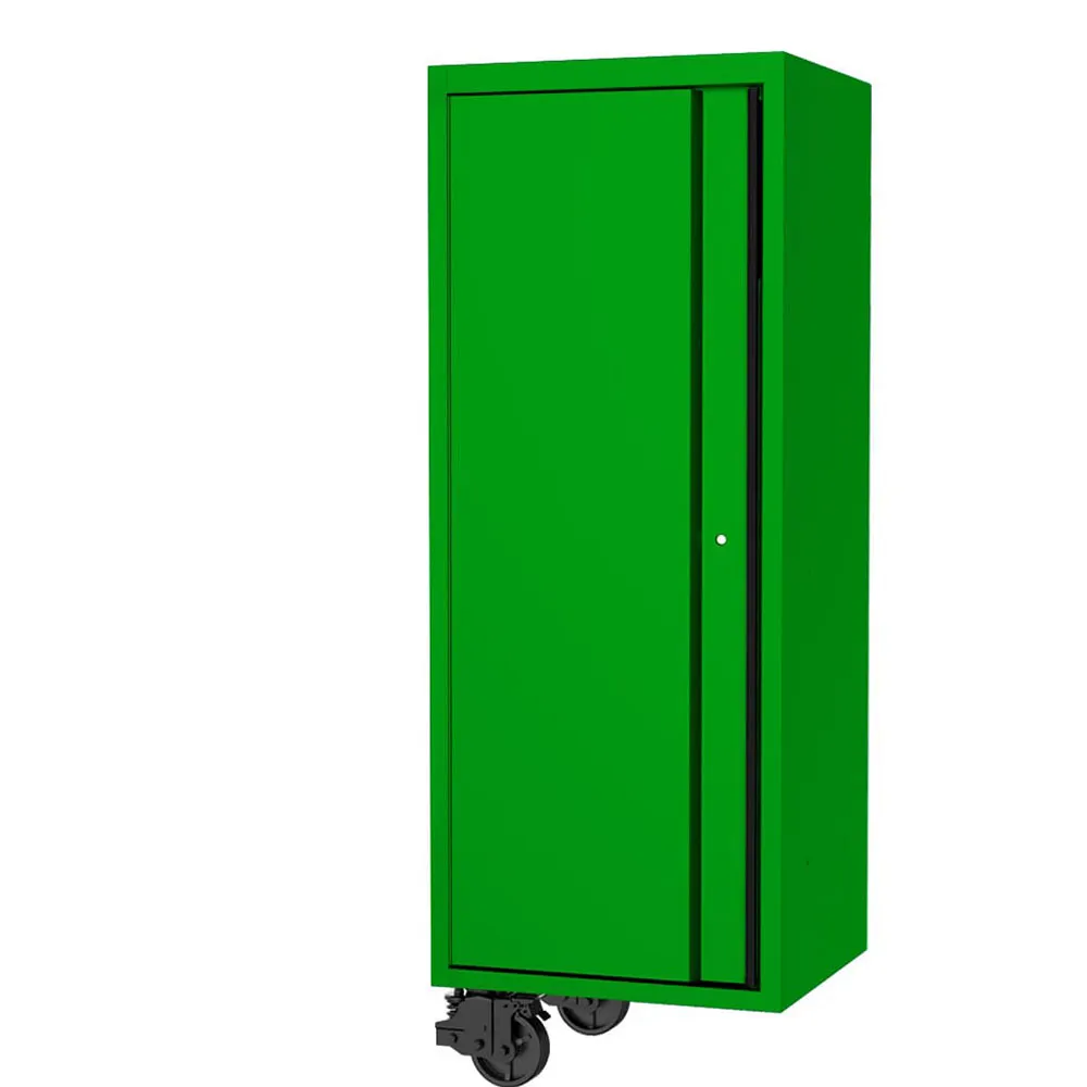 SP TOOLS 27inch USA Sumo Series Side Cabinet - 3 Fixed Shelves & Clothes Hang Rail - Green/Black SP44885G