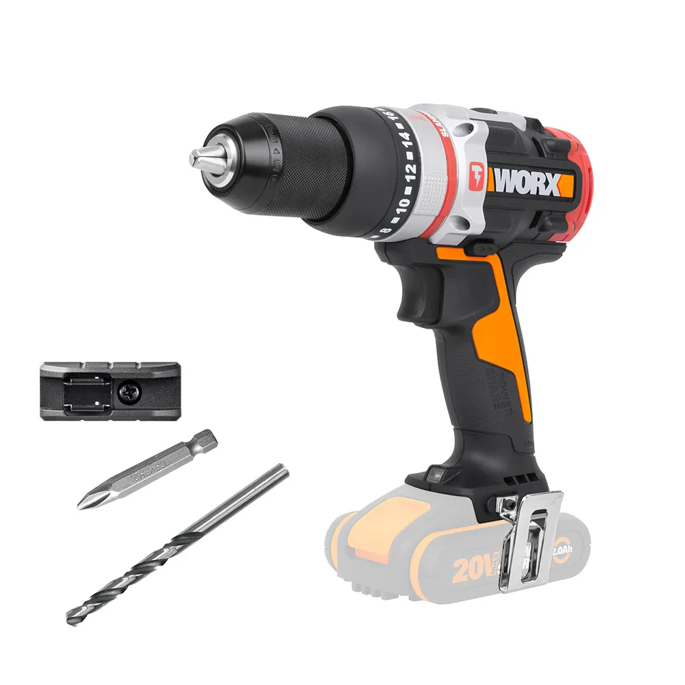 WORX 20V SDS Brushless 2 x 2.0Ah 60Nm Hammer Drill Kit WX354