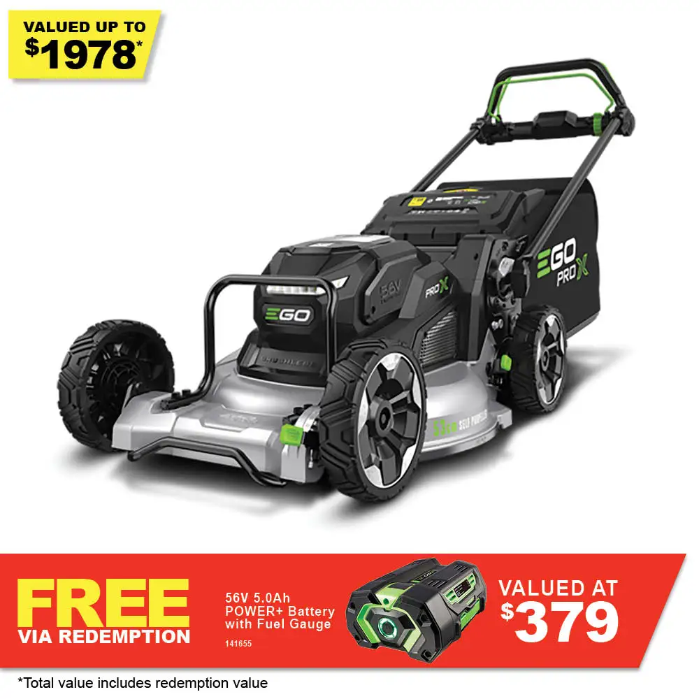 EGO POWER+ 56V Commercial 53cm (21") Aluminium Deck Self-Propelled Lawn Mower LMX5300SP