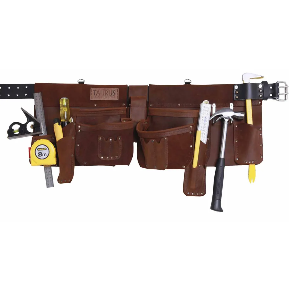TAURUS Super Yankee Heavy Duty Leather Toolbelt Left-Hand Brown SY412L-BR