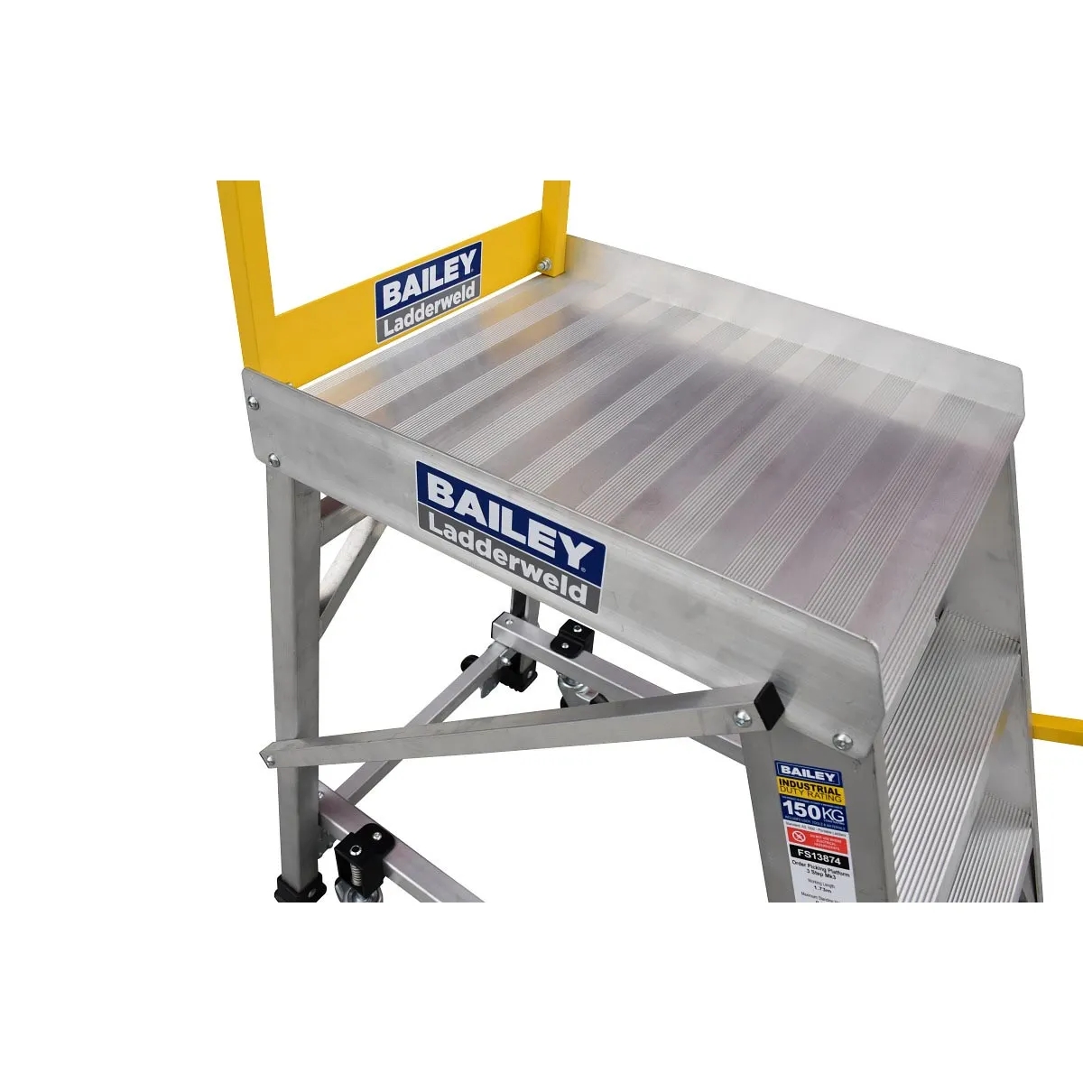 BAILEY Aluminium Order Picking Platform 2 150 Kg Ind Ladderweld FS13873
