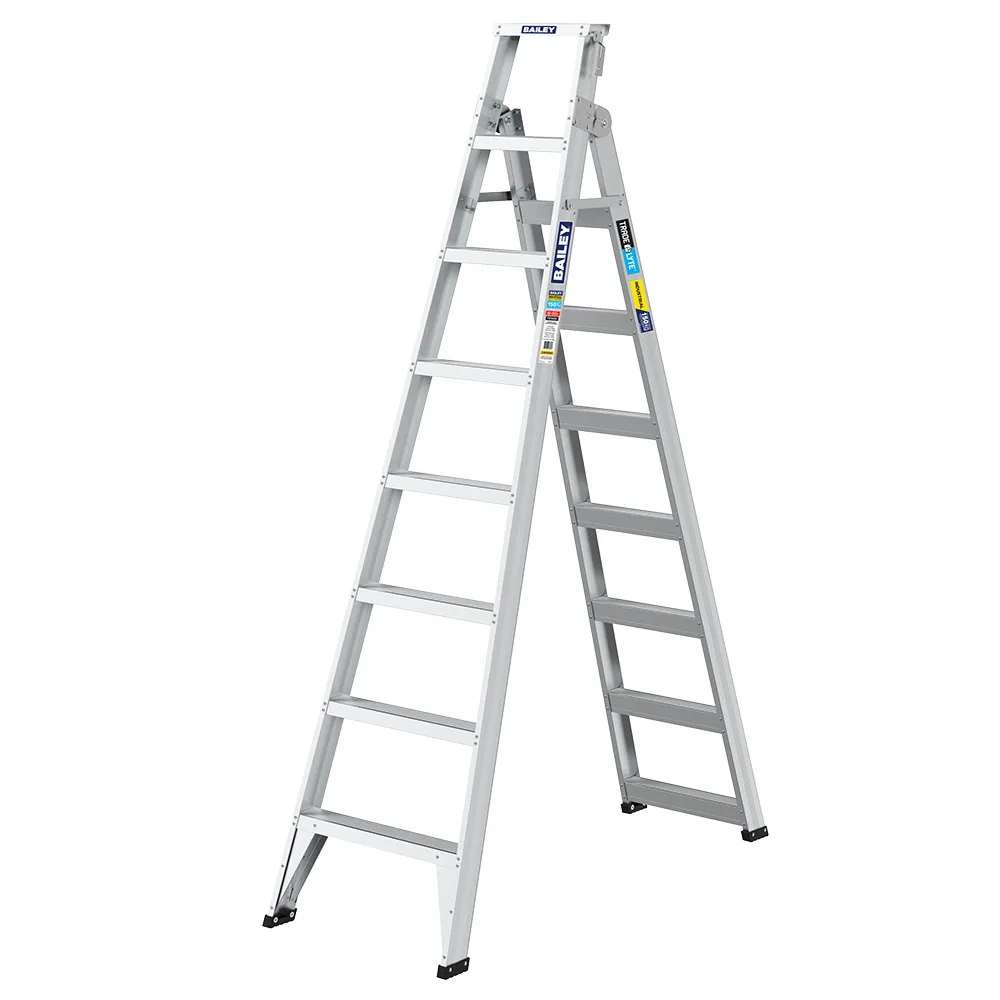 BAILEY 2.4/4.5m 150kg Trade Lyte Aluminium Double Sided Dual Purpose Ladder FS14024