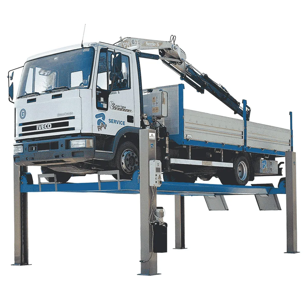 RAV 8.0T Electro-Hydraulic 4-Post Commercial Vehicle Hoist RAV4800