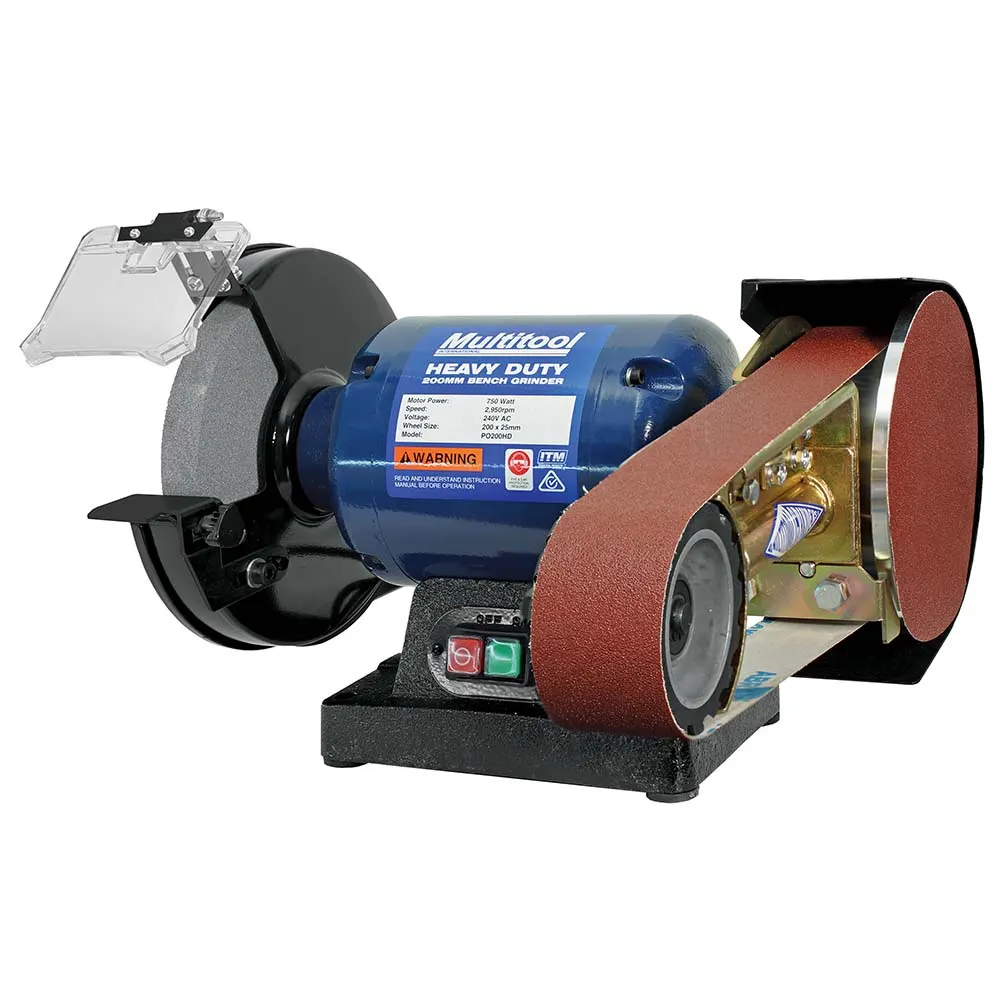 MULTITOOL 750W 200mm Heavy Duty Bench Grinder with Multitool Attachment PO362-200HD