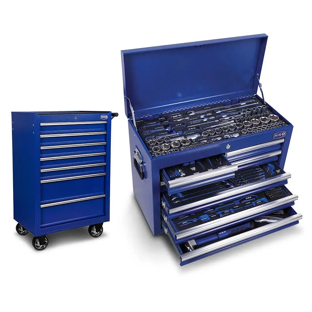 HRD 26" 14 Drawer Tool Trolley & Chest Combo 198 Piece TTKIT958