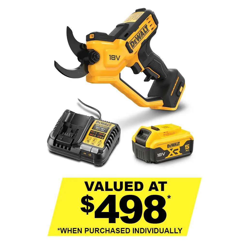 DEWALT 18V XR 1x5Ah Power Pruner Kit DCMPP568P1-XE