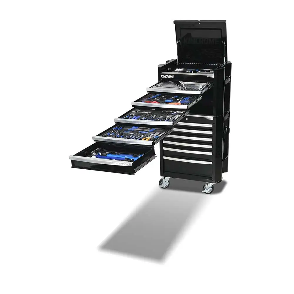 KINCROME 29" 11 Drawer Contour Workshop Tool Kit Black - 299 Piece K1951B