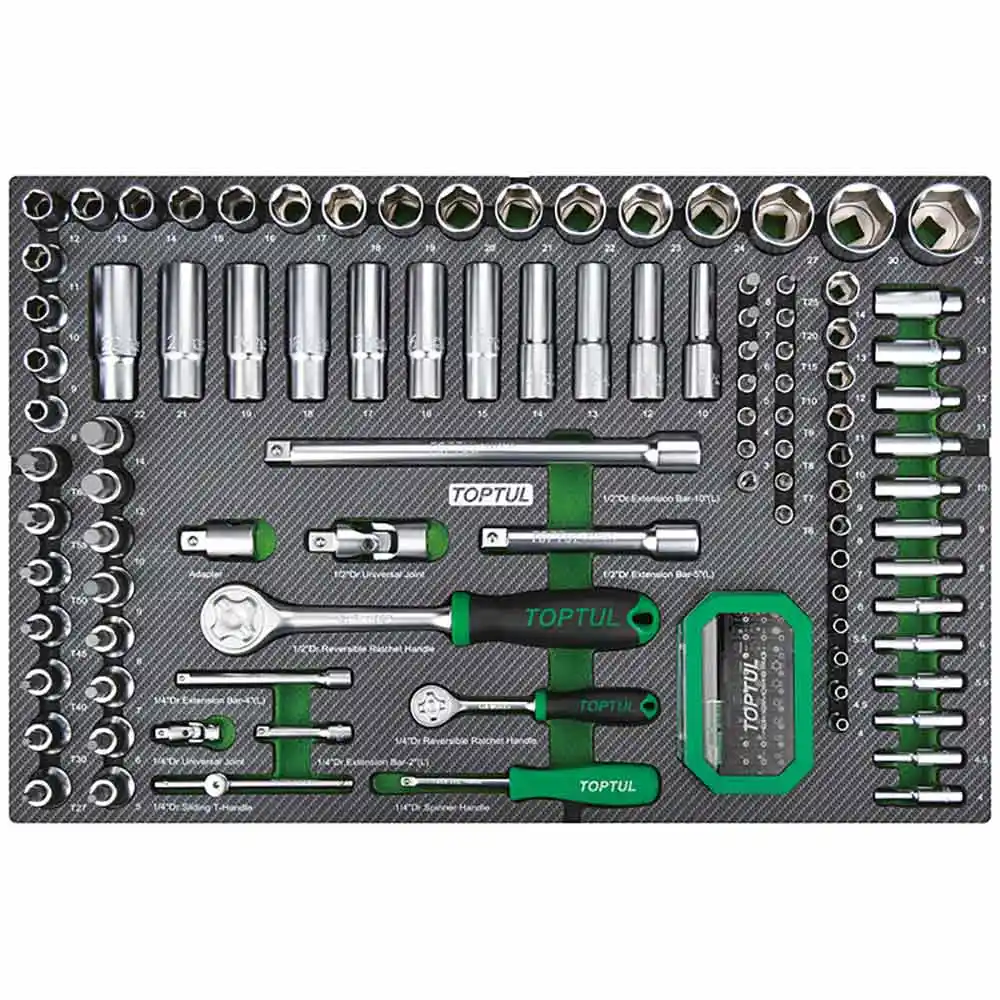 TOPTUL 213mm Bumper Series Mechanics Tool Kit GE-21351