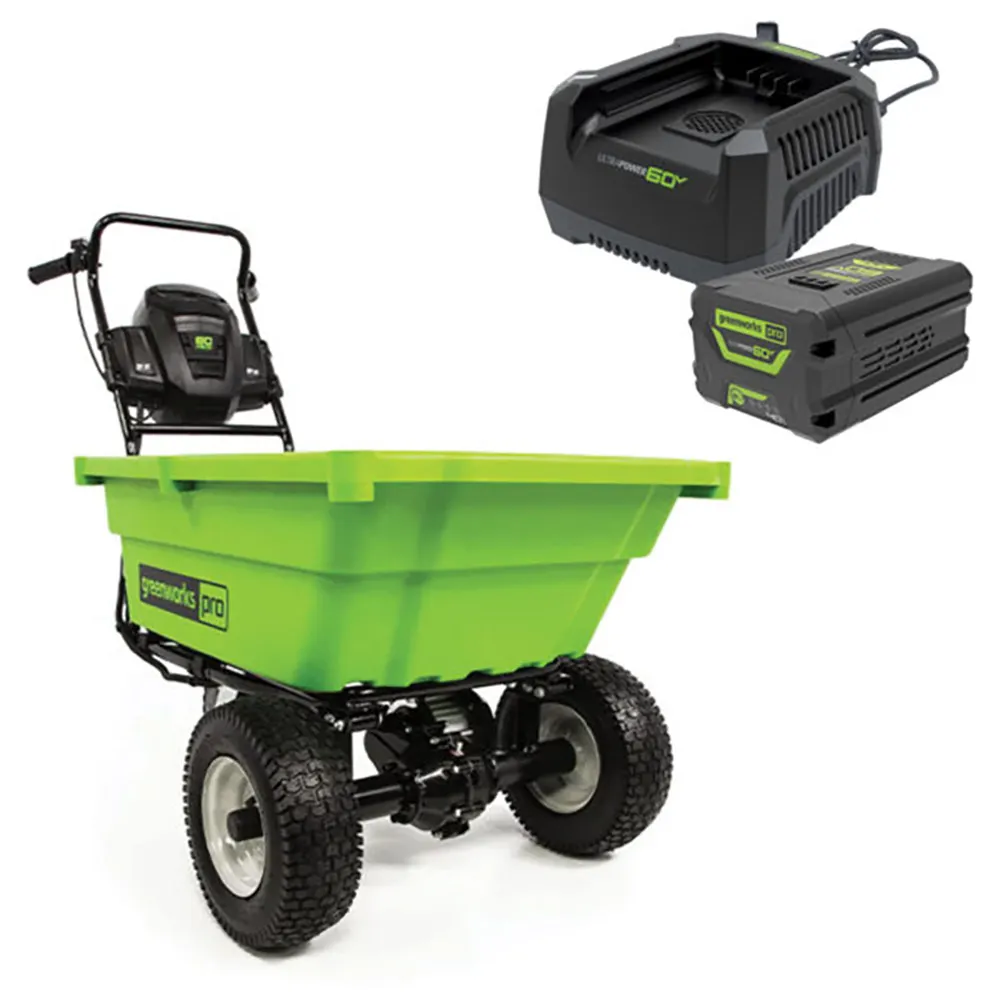 GREENWORKS 60V 4.0ah Battery And Charger Garden Cart Skin 7404407AU-KIT-4
