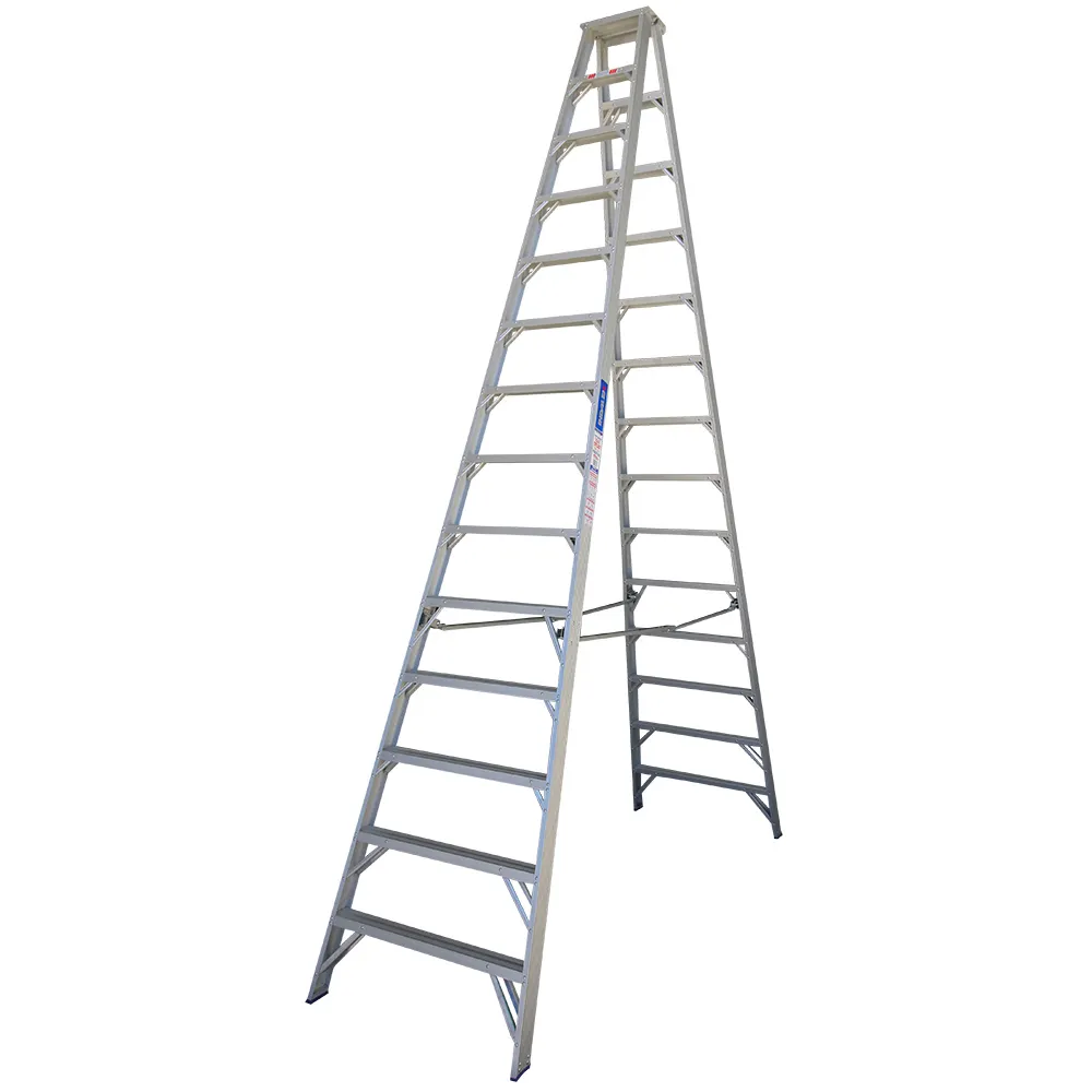 INDALEX 150kg Pro 4.3m Aluminium Double Sided Step Ladder PROS14D
