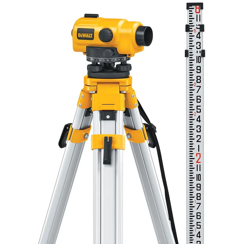 DEWALT 26X Auto Level Dumpy Kit w/ Tripod & Rod DW096PK-XJ