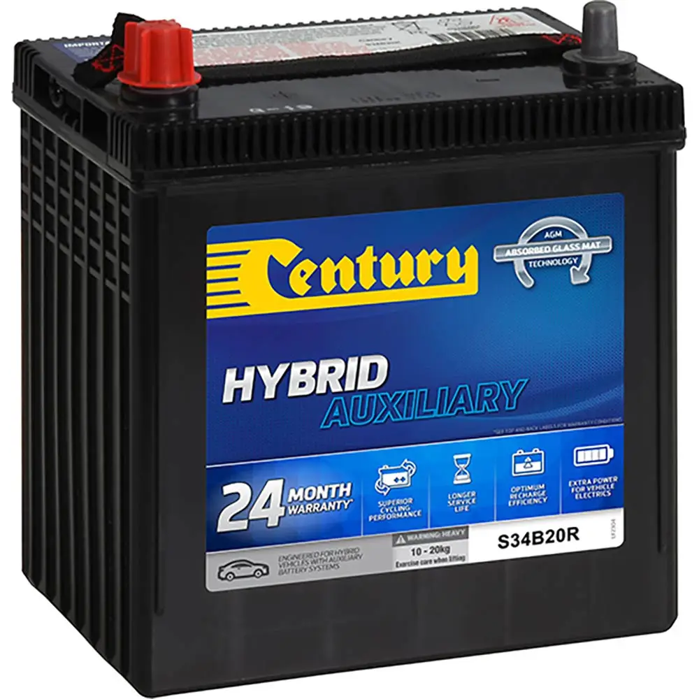 CENTURY S34B20R Hybrid Auxiliary Car Battery 118111