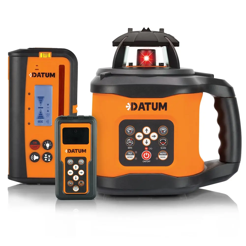 DATUM 400m Red Beam Rotary Laser Kit DTR40R