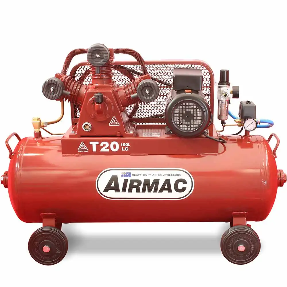 AIRMAC 240V 3.2hp 100l 280 L/Min Air Compressor AM T20LG 240V