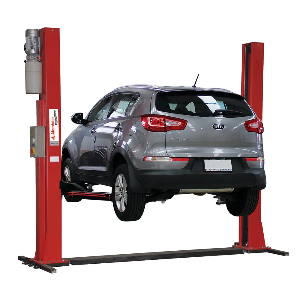 ALEMLUBE Automotive 4.0T Electro-Hydraulic 2-Post Floor Base Vehicle Hoist - 240V AA40FB2P-240V