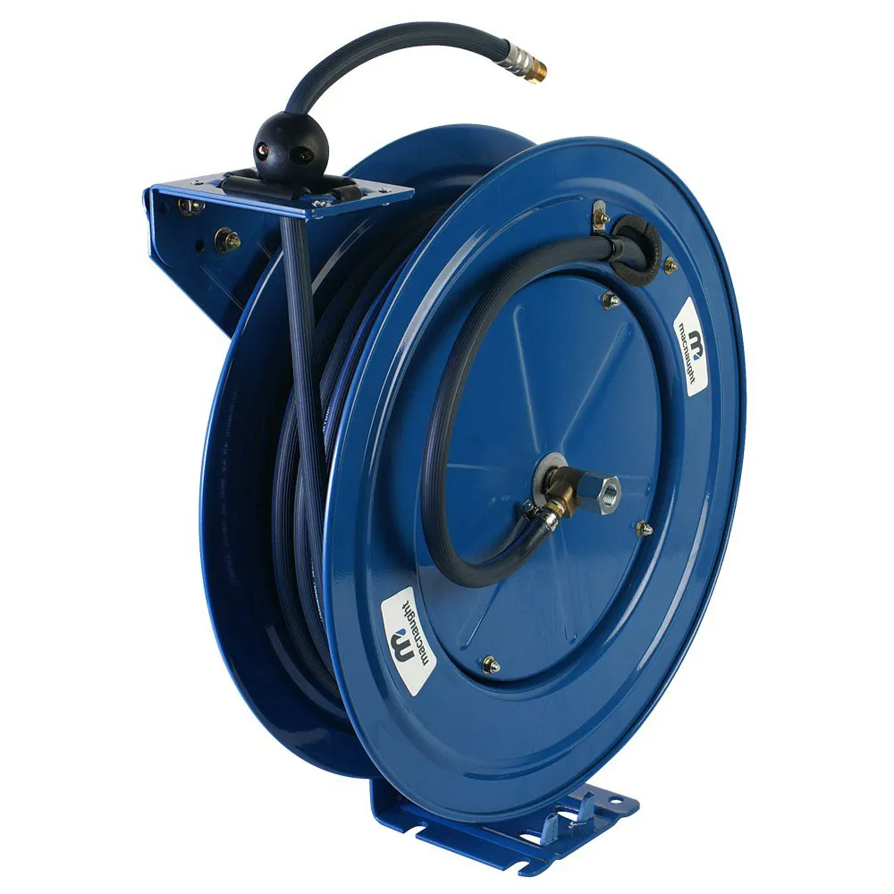 MACNAUGHT 10mm x 20m Reel Steel Single Pedestal Air Hose MAS1020-01